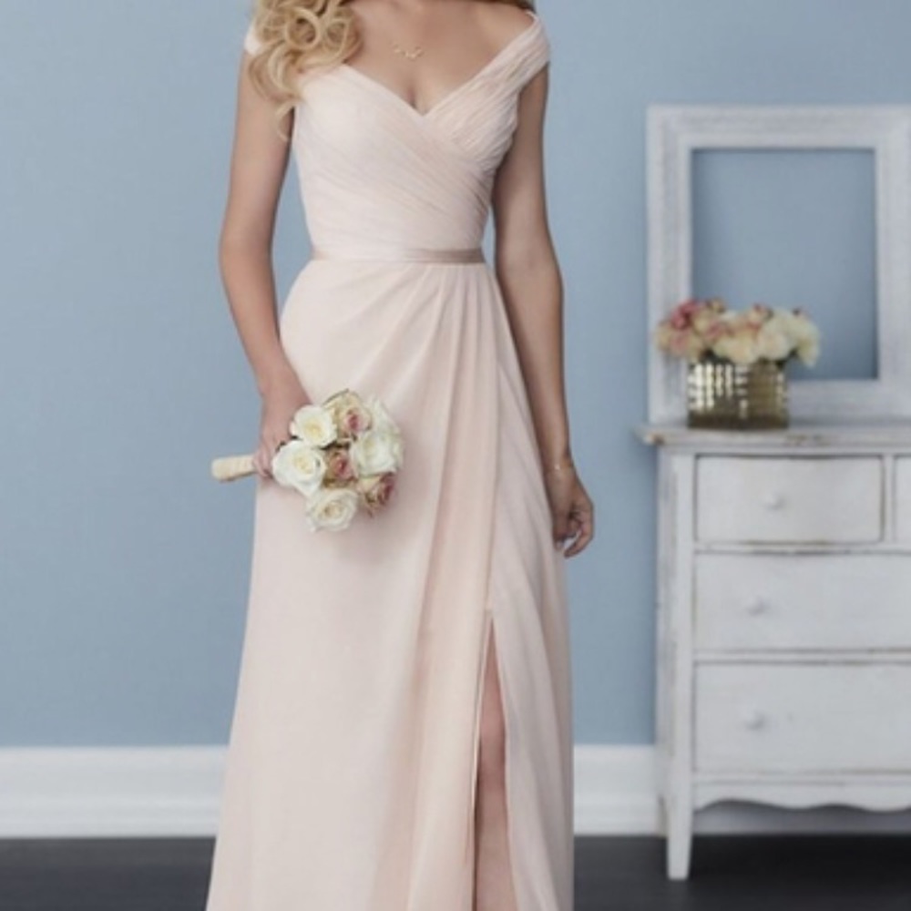 Christina Wu Bridesmaid Dress 22758 in Coral Sz 4